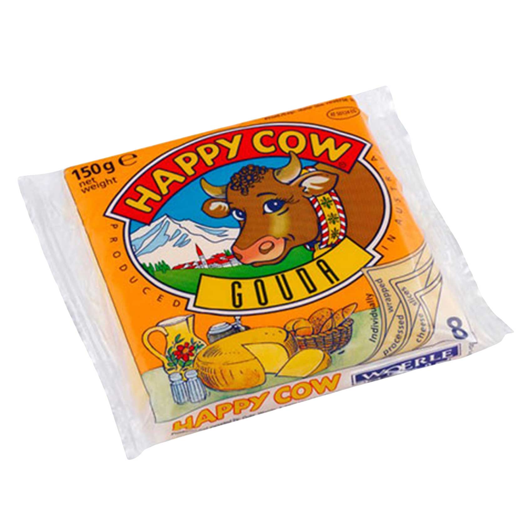 Happy Cow 8 Slices Gouda 150G