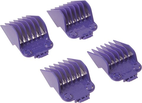 Andis 01415 Master Dual Magnet Large 4-Comb Set Designed For MBA, MC-2, ml, Pm-1 And Pm-4, Purple