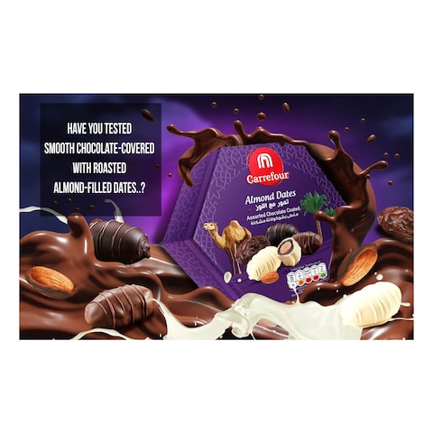 Carrefour Almond Dates Dark Chocolate 500g