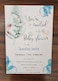 10 x Personalised Elephoant Baby shower invitations