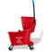 Commercial Mop Bucket with Side-Press Deluxe Wringer   32 Ltr RED