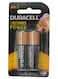 Duracell Pair Of Long Lasting Power AA Batteries Black/Brown