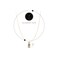 Aiwanto Necklace With Beautiful White Stoned Pendant Gold Neck Chain Girls Womens Fashion