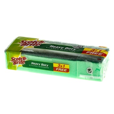 Scotch Brite Heavy Duty Kitchen Scourers 3+1