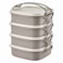Qlux L-00765 Tetra Lunch Boxes 4 Pieces Grey/White