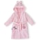 Milk&amp;Moo Chancin Velvet Bathrobe,Pink, Kids Bathrobe, Kids Hooded Towel, Suitable for the Ages of 2-4