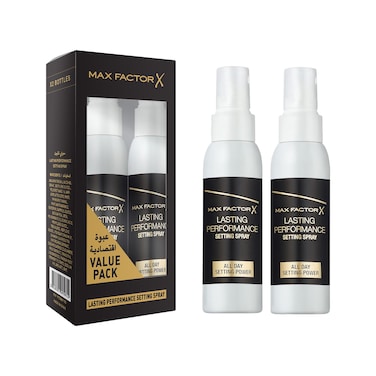 ماكس فاكتر بخاخ مثبت للمكياج يدوم طوال اليوم – شفاف حزمة من 2 قطعة