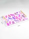 Lowha Decorative Acrylic Serving Tray With Gold Metal Handles And Painted Leaf Design 20x30 cm