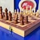 FITTO Magnetic Wooden Chess Set - Folding Board for Easy Storage and Transport