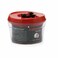 Zahran 6000810 Round Food Container With Top Lock - 0.5L - Red/Clear