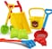 8 Pcs Children's Toy Set Outdoor Beach Playset Cart Sand Trolly Sandbox Toy Beach Toy Sand Toy for Kids
