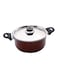 ROYALFORD Nonstick Cookware With Lid Red/Silver/Black 20centimeter