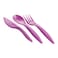 M-Design Lunch Set - 1.6L Lunch Box with 650ml Water Bottle and 3-Piece Cutlery Set - Pink/Purple