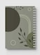 Lowha Spiral Notebook With 60 Sheets And Hard Paper Covers With Minimalist Line &amp; Shapes Design, For Jotting Notes And Reminders, For Work, University, School