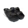 Men Double Buckle Sandals_Black_40+