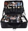 Joyevic Makeup Box Organizer Case For Girl Bag 3 Layers Large Capacity Travel Professional Makeup Train Case Cosmetic Brush Organizer