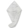 1CHASE&reg;️ 100% Cotton Ribbed Hair Towel Wrap التفاف منشفة الشعر, Bath Shower Head Towel Quick Magic Dryer, White