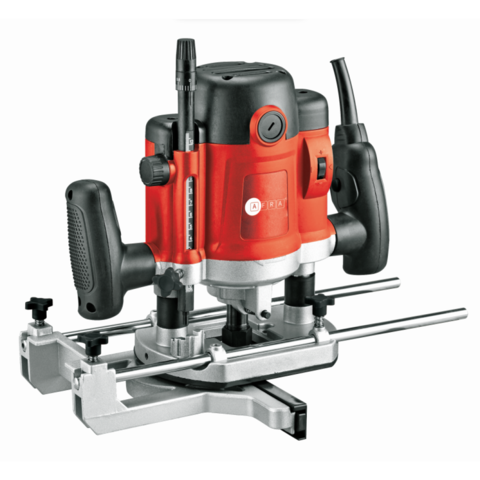 AFRA Router, 2200W, Variable Speed 6000-22000r/min, Collet Sizes 6/8/12mm, All-Ball Bearing Construction, Precise Positioning, Model AFT-12-2200ERRD, 1 Year Warranty