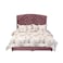 In House Oslo Velvet Bed Frame - Queen - 200x150 cm - Dark Pink