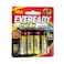 Eveready Alkaline Battery Gold Power A91 AA 4 Batteries
