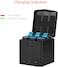 DMK Power Hero 9/10 (1950mAh) 2Pack Battery with 3 Channel LED Type C USB Charger Compatible with Hero 9/10 Battery and Charger