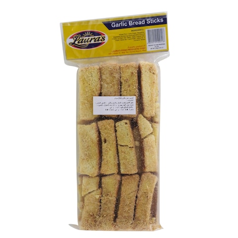 Lauras Garlic Bread Sticks 250g