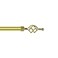 Roman Adjustable Curtain Rod, 110 - 200 cm, Gold, Metal Single Rod Window Treatment Rod Drapery Rod