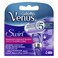 Gillette Venus Swirl Razor Blade Refills Purple 4 pieces