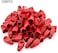 100 Pcs Soft Plastic CAT5E CAT6 Ethernet RJ45 Cable Cap Connector Boots Plug Cover Strain Relief Boots (Red)