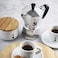 Bialetti Moka Express Caffettiera In Alluminio, 6 Cups, Acciaio Inossidabile, Argento