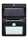 Generic 20 Led Motion Sensor Solar Light Black