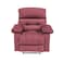 In House Velvet Rocking Recliner Chair - Dark Pink - NZ60