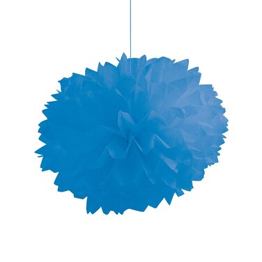 Creative Converting- Fluffy Tissue Balls True Blue&lt; &gt;Blue&lt; &gt;