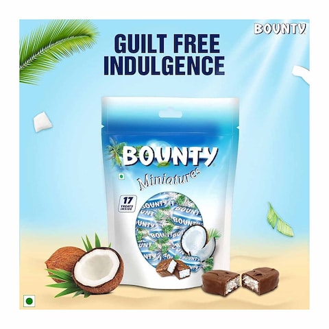 Buy Bounty Miniatures Milk Chocolate Mini Bars - 150 gram in Egypt