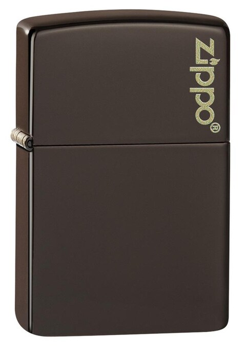 Zippo Classic Lighter 49180ZL-49180 Zippo Logo Classic Design | Windproof | Metal Material - Brown Matte