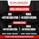 Sparnod Fitness SDR-2.5_Pair Round Rubber Coated Dumbbells With Metal Handle For Strength Training And Body Workout