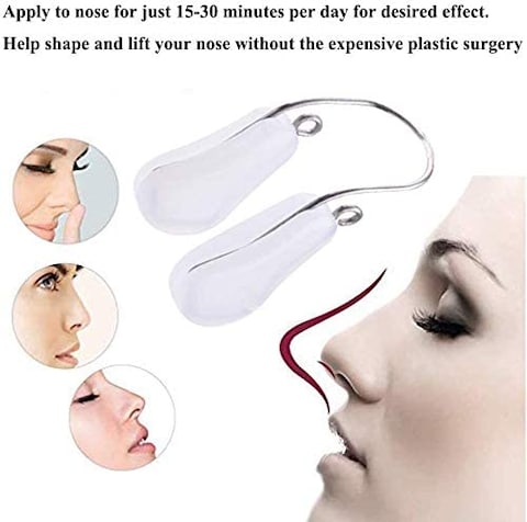 Nose Clip Nose Up Lifting Silicone Nose Bridge Straightener Corrector Slimming Device for Wide Crooked Nose High Up Tool