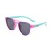 Atom baby sunglasses, K111-5, Polarized UV400 sunglasses for Girls, Age 3-10 shiny pink and blue frame shiny green temple smoke len