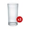 اكواب زجاجية طويلة - 300 مل - 3 قطع - شفاف