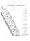 Sonashi 5 Way Extension Socket White SES-1005