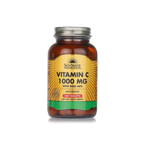 Sunshine N Vitamin C 1000mg With Rose Hips 100 Tablets