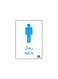 Fis Restroom Sticker Blue