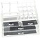 Generic [H14320] Acrylic Jewelry And Cosmetic Storage Display Boxes Organizer Two Pieces Set