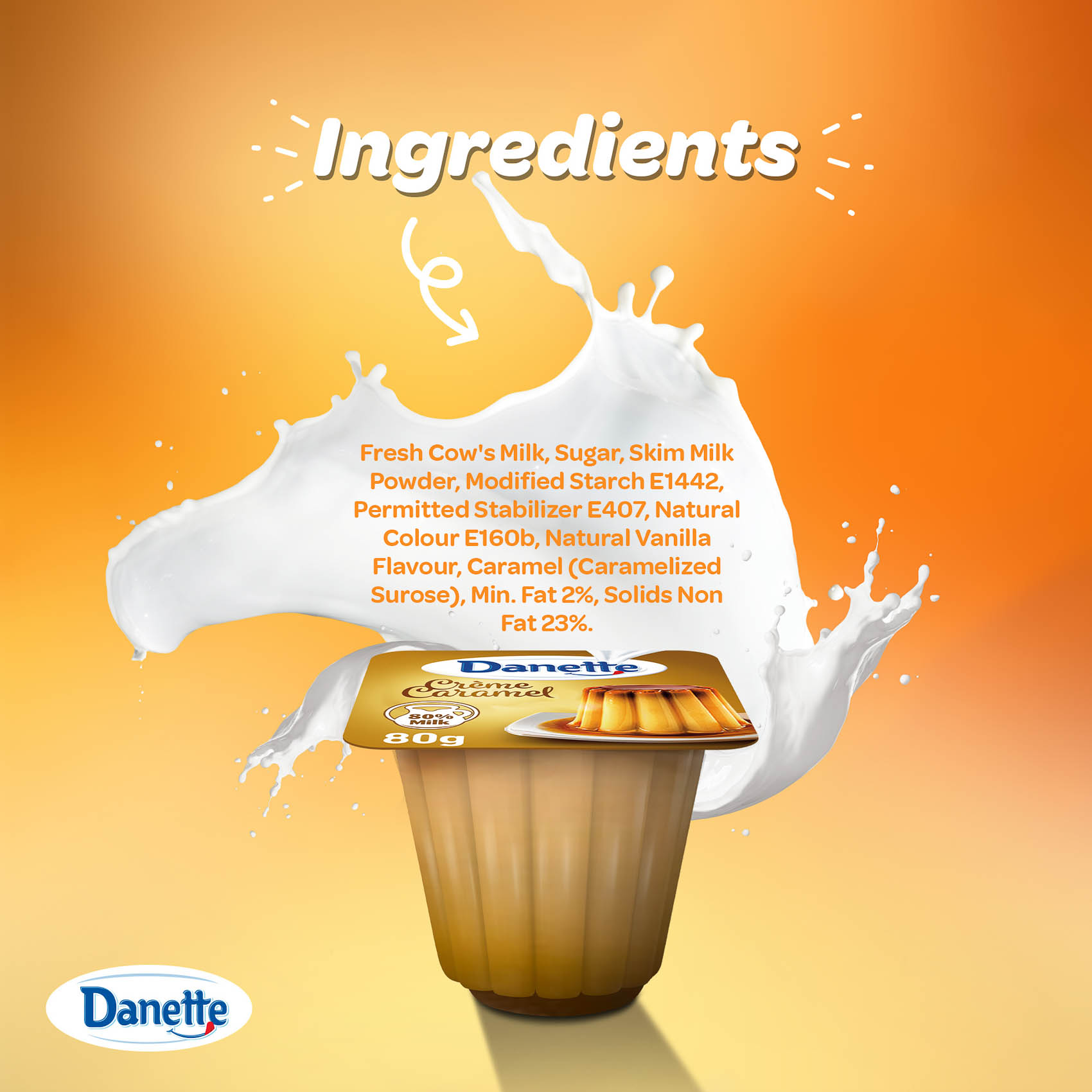 Danette Dessert Creme Caramel 80g