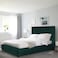 In House Alkmar Velvet Bed Frame - Queen - 200x160 cm - Dark Green