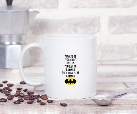Loud Universe - Batman 11oz Ceramic Coffee Mug Black Batman Quote Novelty Coffee Mug Gift