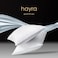 Hayra Home Luxurious Elegant Set of Duvet Cover 100% Cotton Satin With Pipping 200x220,Pillow Case 50x70,Oxford Pillow Cases and Fitted Sheet 180x200 Grey &amp; White-Baby Blue Piping