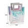 Transparent Clear Nylon Gift Bag High Quality PVC Handled Gift and Shopping Bag (Clear, 16x18x9 cm)- pack of 12