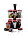 Generic 12-Piece Dania Spice Rack Set Black 15cm