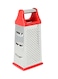 Delcasa 4 Side Grater Silver/Red 9inch